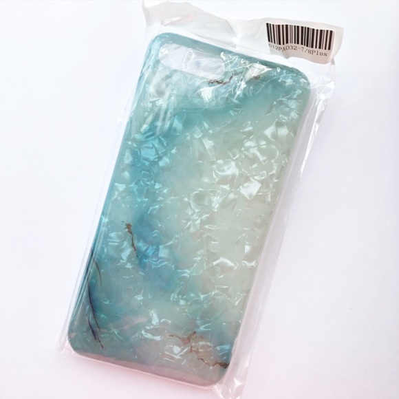 Green Marble Shell iPhone Case - Picture 2 of 8